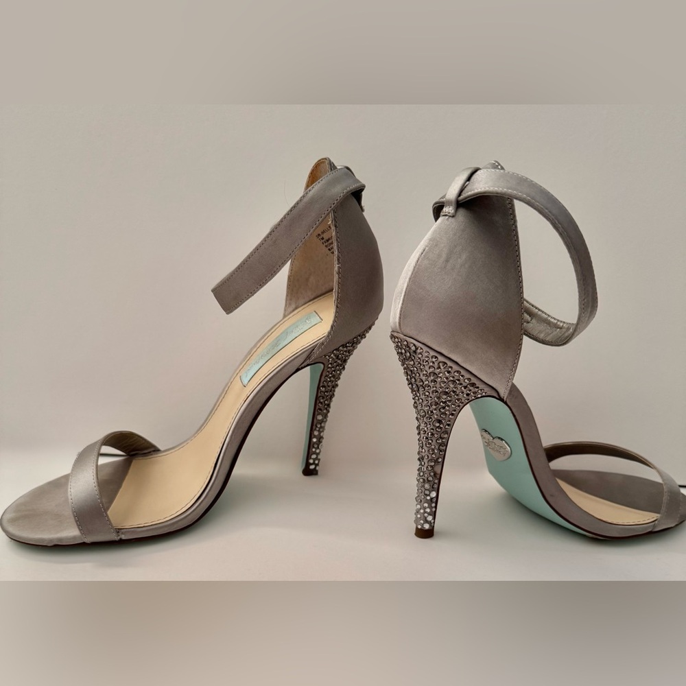 Betsey Johnson crystal heel sandals